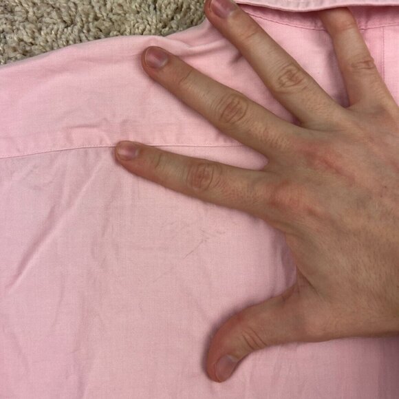 Polo Ralph Lauren ANDREW Button Up Shirt Cotton Mens Size 16.5 34 PINK Oxford - Picture 12 of 12